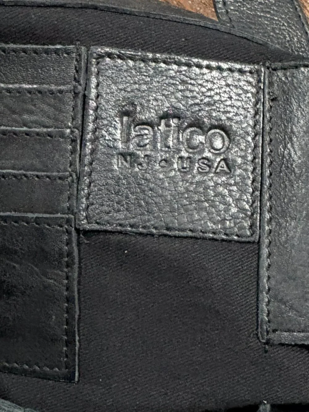 LATICO Leather Hobo Bucket Satchel Purse Black